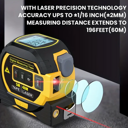 Laser Tape Measure 3 in 1