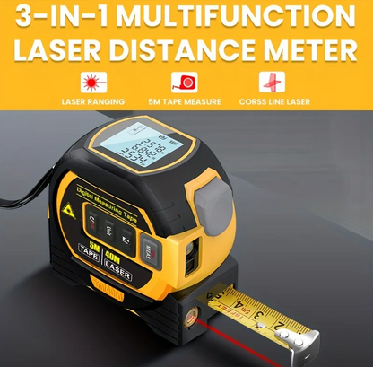 Laser Tape Measure 3 in 1