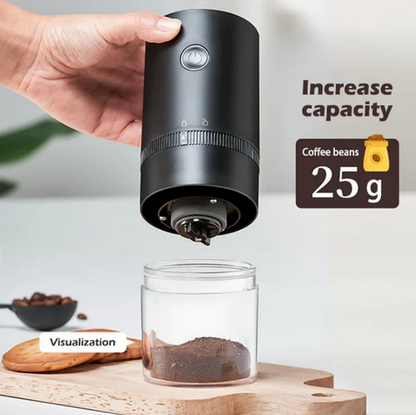 Portable electric coffee grinder