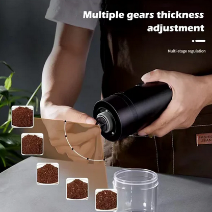 Portable electric coffee grinder