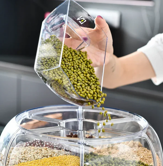 360 food rotating storage